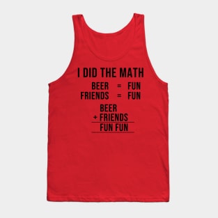Drinking with friends is fun (BLACK Variation) Tank Top